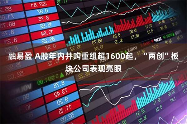 融易盈 A股年内并购重组超1600起，“两创”板块公司表现亮眼