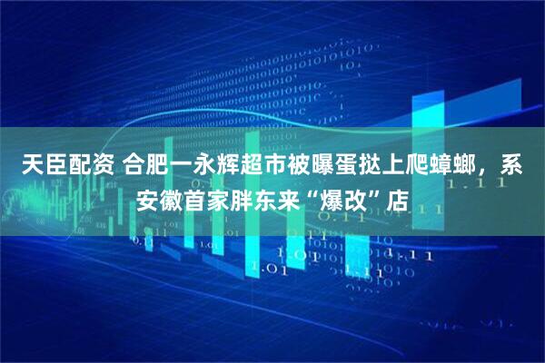 天臣配资 合肥一永辉超市被曝蛋挞上爬蟑螂，系安徽首家胖东来“爆改”店