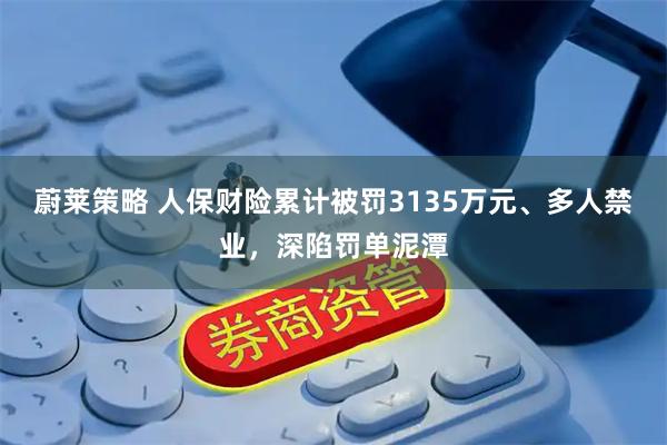 蔚莱策略 人保财险累计被罚3135万元、多人禁业，深陷罚单泥潭