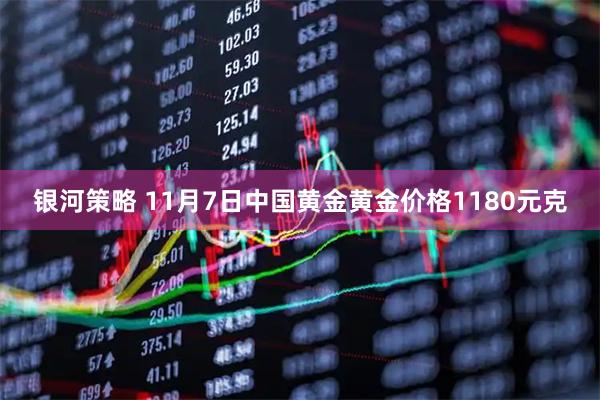 银河策略 11月7日中国黄金黄金价格1180元克
